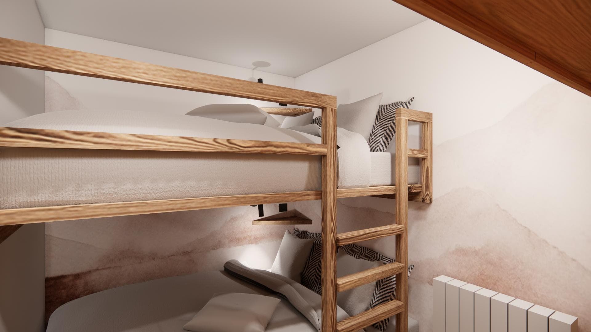 Kinderzimmer mit Etagenbetten